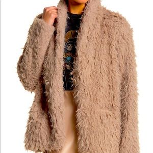 Fuzzy Pink Love Fire Teddy Coat